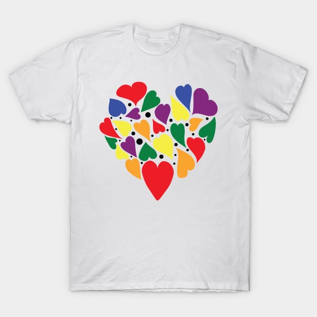 Colorful heart T-Shirt by Madelyn_Frere